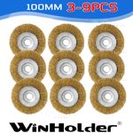 3-9Pc For Ryobi RAC814 Replacement Wire Brush Polishing Cleaning 100mm RY18PCA-0