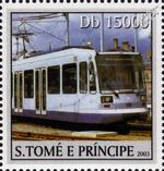 SHEFFIELD SUPERTRAM 08/108 Light Rail Tram Street Car Stamp (2003)