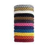 12 Pack Mosquito Repellent Bracelet, Adjustable Leather Deet-Free Bands