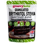 Granulated Erythritol Stevia Blend - 1kg - Keto 100% Natural Sugar Replacement