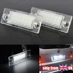 2x LED Rear Number Plate Lights For VW Transporter T5 T6 Caddy 3 4 Multivan Golf
