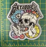Metallica Shortest Straw Colour Shaped  Sew Or Iron On Patch Officially Licensed