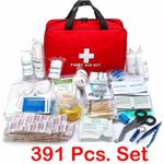 391pcs First Aid Kit, Multi-purpose Emergency Medical Supplies Portable Medical