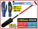 Steel Drain Spade Shovel Drainage Post Hole Trench Plastic YD Handle Grip CT1150