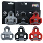 LOOK KEO New Anti-Slip Grip Road Bike Cleats Black 0˚, Grey 4.5˚, Red 9˚ Float