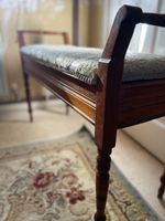 DUET PIANO BENCH SEAT. Stunning period survivor. Edwardian/early 20s .
