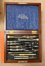Antique Victorian Stanley Architects Drawing Instrument Set Draughtsman Boxed