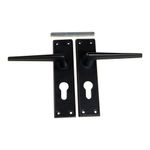 Caravan Door Handles Ellbee - Black Eurolock