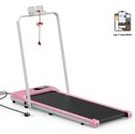 Foldable Walking Pad Treadmill with Incline & Handle Underdesk Running Jogging