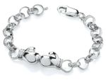 Sterling Silver Boxing Glove Baby Kid's Bracelet - 6 INCH