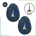 Inner Tubes Pair 700c Road Bike 700 x 18-23 Presta Valve Cycle
