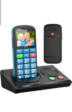 uleway T180BT 4G Senior Mobile Phone Blue Unlocked Big Button SOS Dock