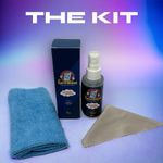 Mr Card Shine Sports Card Cleaning Kit Spray 2 oz Microfibre Cloth + Soft Cloth