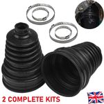 2 CV BOOT KIT STRETCHY UNIVERSAL FIT DRIVE SHAFT GATOR JOINT BOOT STRETCH BLACK