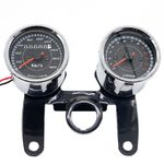 ❀2 In 1 Motorcycle LED Backlight Odometer & Tachometer Speedometer Gauge U PHA