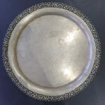 Vintage EPNS Silver Plated Serving Tray Round Ornate T.W 3114 😻🐾 12"