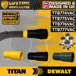 TITAN TTB 774/775/776/777 VAC to DeWalt AirLock DWV9000 Dust Extraction Adapter