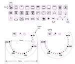 Oven Temperature Decals Stickers 50-250 & 36 replacement oven symbols decals 