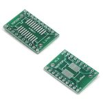 2 x SOP20 SOIC20 TSSOP20 MSOP20 to DIP Adapter Board SMD to DIP Breakout PCB