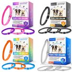 Dog Flea Tick Collar for Dogs Pet Adjustable 24 Month Protection Collars 4 Pack
