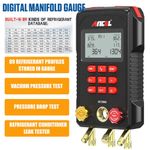 Refrigeration Digital Manifold Gauge Set AC HVAC System Vacuum Pressure Tester