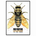 Foo Fighters Poster For Foo Fighters Fan Concert Old Trafford, Manchester Print