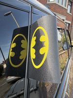 Batman Car Door Tag Novelty Label Vehicle Boot, Bonnet, Door Gap Accessory