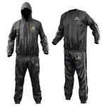 Men Sauna Sweat Suit Gym Fitness Boxing Training Sweat Suit Weight loss Anti Rip