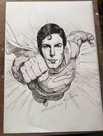 Original Superman / Christopher Reeve Hand-Drawn Artwork