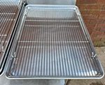 HENNY PENNY ALUMINIUM TRAYS WITH TRIVET 18 X 26 INCHES HARDLY USED £30+VAT EACH