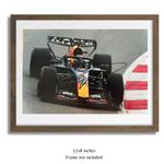 Max Verstappen Hand Signed F1 Red Bull Car 12x8" Photo - PSA Approved Card & COA