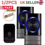 Wireless Door Bells Waterproof 1000ft Long Range Plug in Home Cordless Doorbell