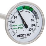 20 Inch Fahrenheit Backyard Compost Thermometer with Digital Composting