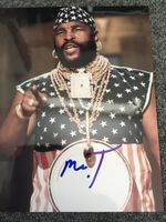 Mr T signed autograph with a AFTAL UACC COA