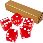 NEW PERFECT 19MM PRECISION CASINO DICE / CRAPS CHOOSE FROM SINGLE DIE TO 5 PACK