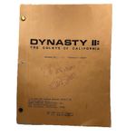 Dynasty II The Colbys 1985 Final Draft Script Fallon Emma Samms Signed Used