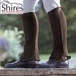 HALF CHAPS SYNTHETIC NUBUCK Shires Childs Size Medium  Brown ON SALE