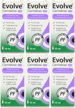 Evolve Carmellose 0.5% Eye Drops 10ml X 6