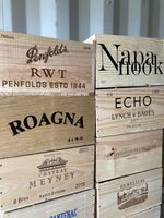 Discount WOODEN WINE BOXES x6 - Crates for Vintage Design Chic Home Storage Idea