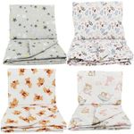 2 / 4 pcs  COT BEDDING SET DUVET QUILT PILLOW COVERS + FILLING bed 60x120 70x140