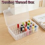 42 Spool Sewing Thread Storage Box Needle Thread Holder Embroidery Bobbin Case