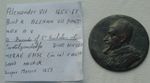 1655 A.D. Pope Alexander VII Bronze Papal Medal 37mm 12.40g, Mid 17thC