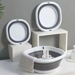 Foldable Multipurpose Basin Collapsible Washing Up Bowl Sink For Camping Travel