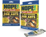 NOPE Ant Killer Bait Station Trap - Indoor & Outdoor use Ant Control  6-12 Pack