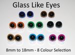 GLASS LIKE EYES - PLASTIC BACKS Teddy Bear Making Soft Toy Doll Crochet Craft