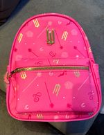Wicked pink & Gold All-Over Print Daypack Backpack, Adjustable Straps Charm