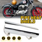 Universal Exhaust Muffler Pipe Heat Shield Cover Guard Motorcycle Motorbike New