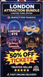 London Attractions tickets / Perfect For Tourists / 50% off / Read Description