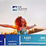 CLC Holiday Owners Club 5,021+300 Points Voucher  01/01/2024