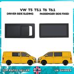 VW T5 Transporter Driver Side SLIDING Window, Pass Fixed TINTED WINDOWS